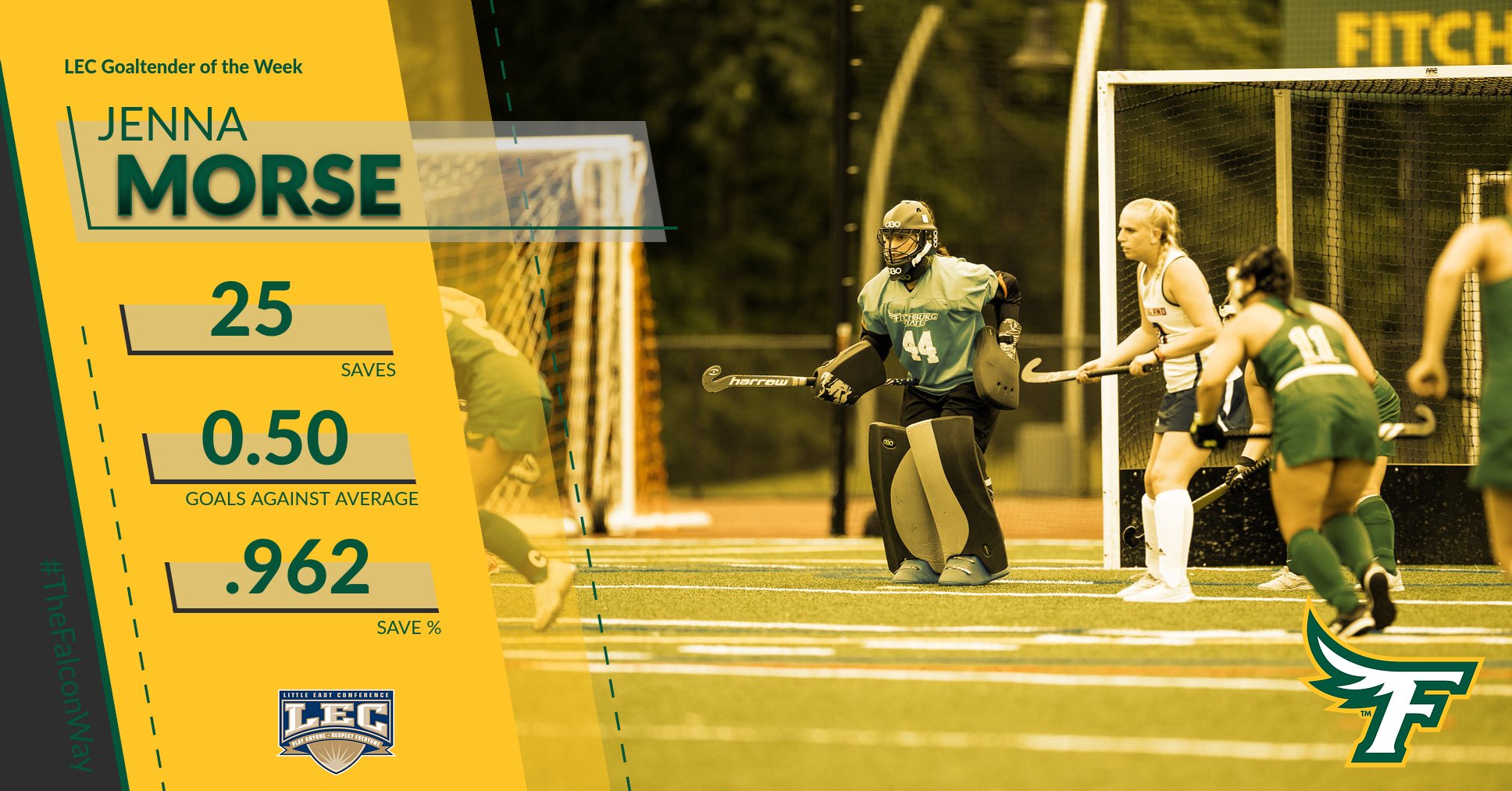 Morse Earns LEC Field Hockey Goaltender Of The Week