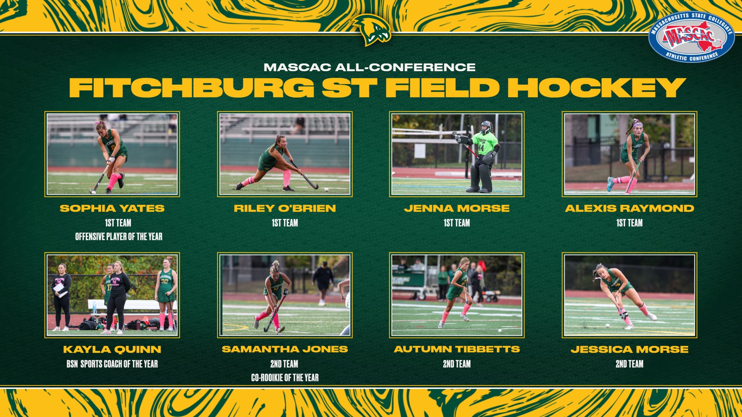 Eight Falcons Garner MASCAC Honors
