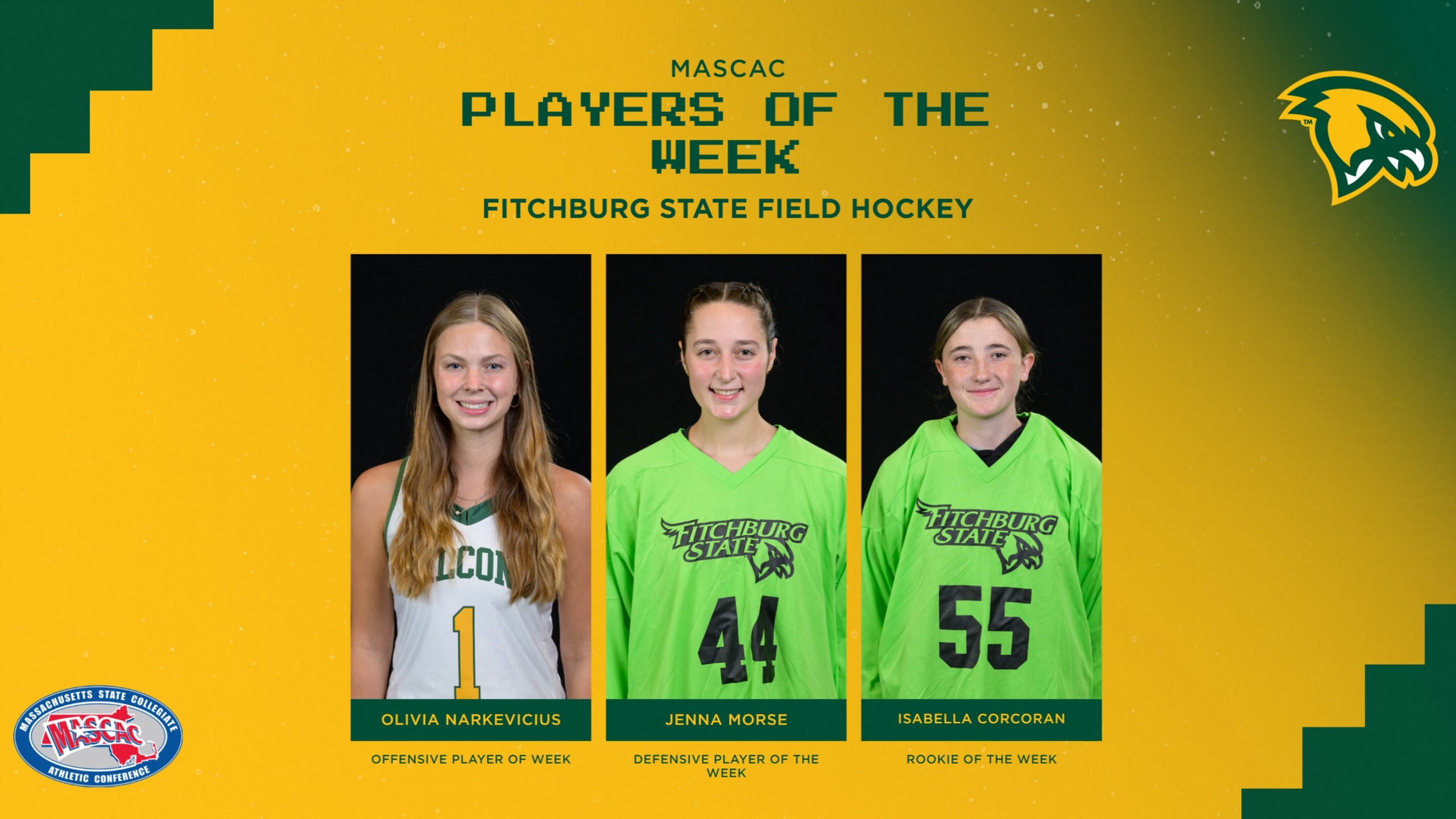 Field Hockey Trio Sweep MASCAC Weekly Honors