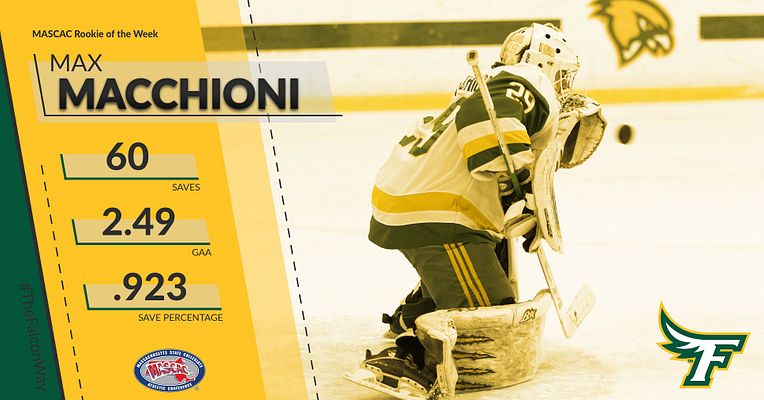 Macchioni Named MASCAC Rookie Of The Week