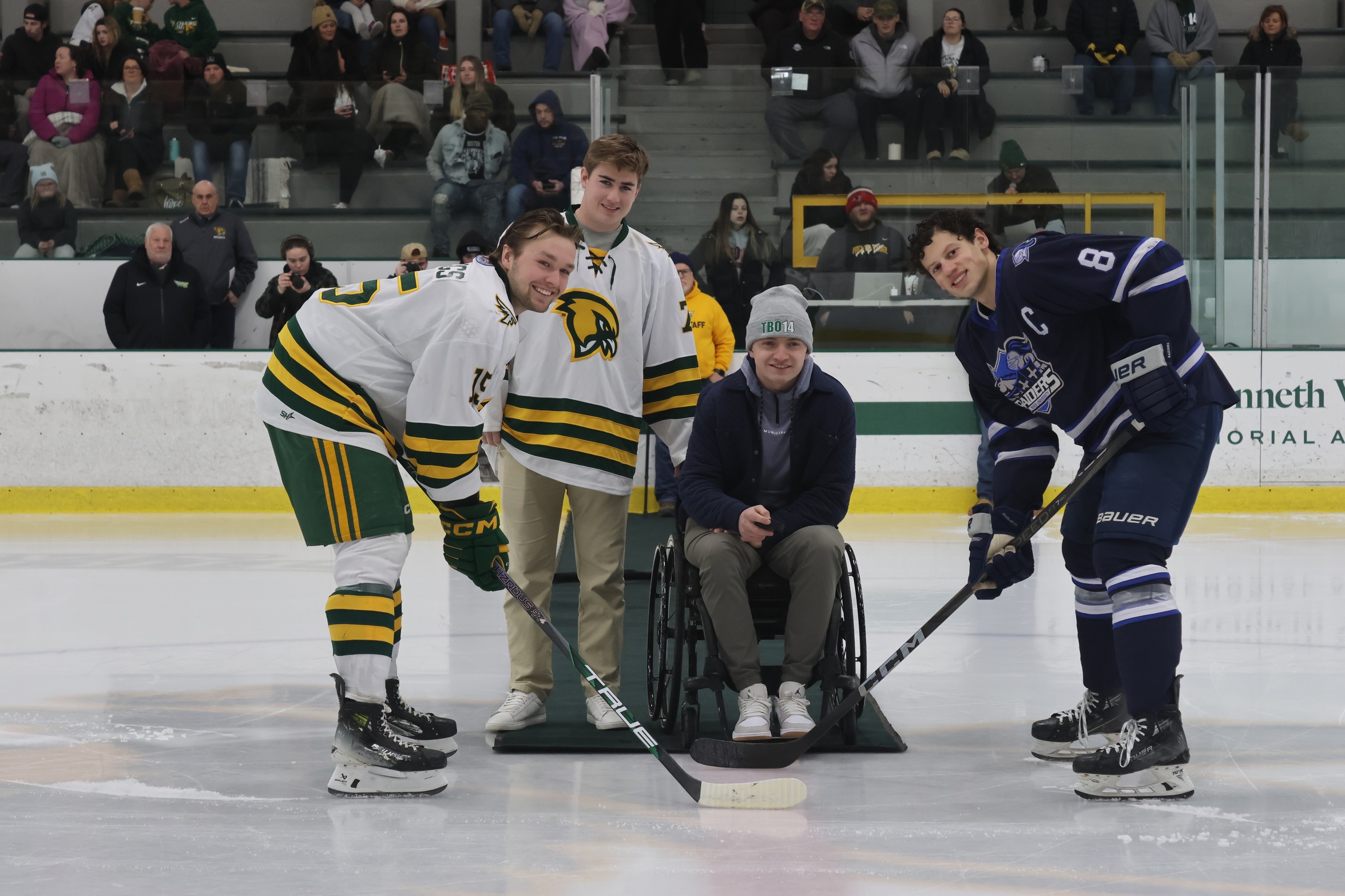 Ice Hockey Soars Past Raiders In Conference Tilt