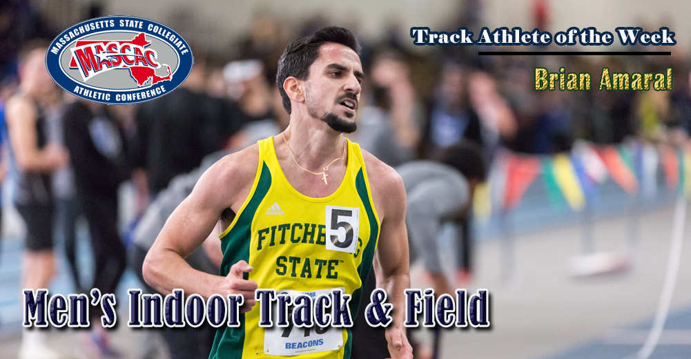 Amaral Selected MASCAC Men&rsquo;s Indoor Track Athlete Of The Week
