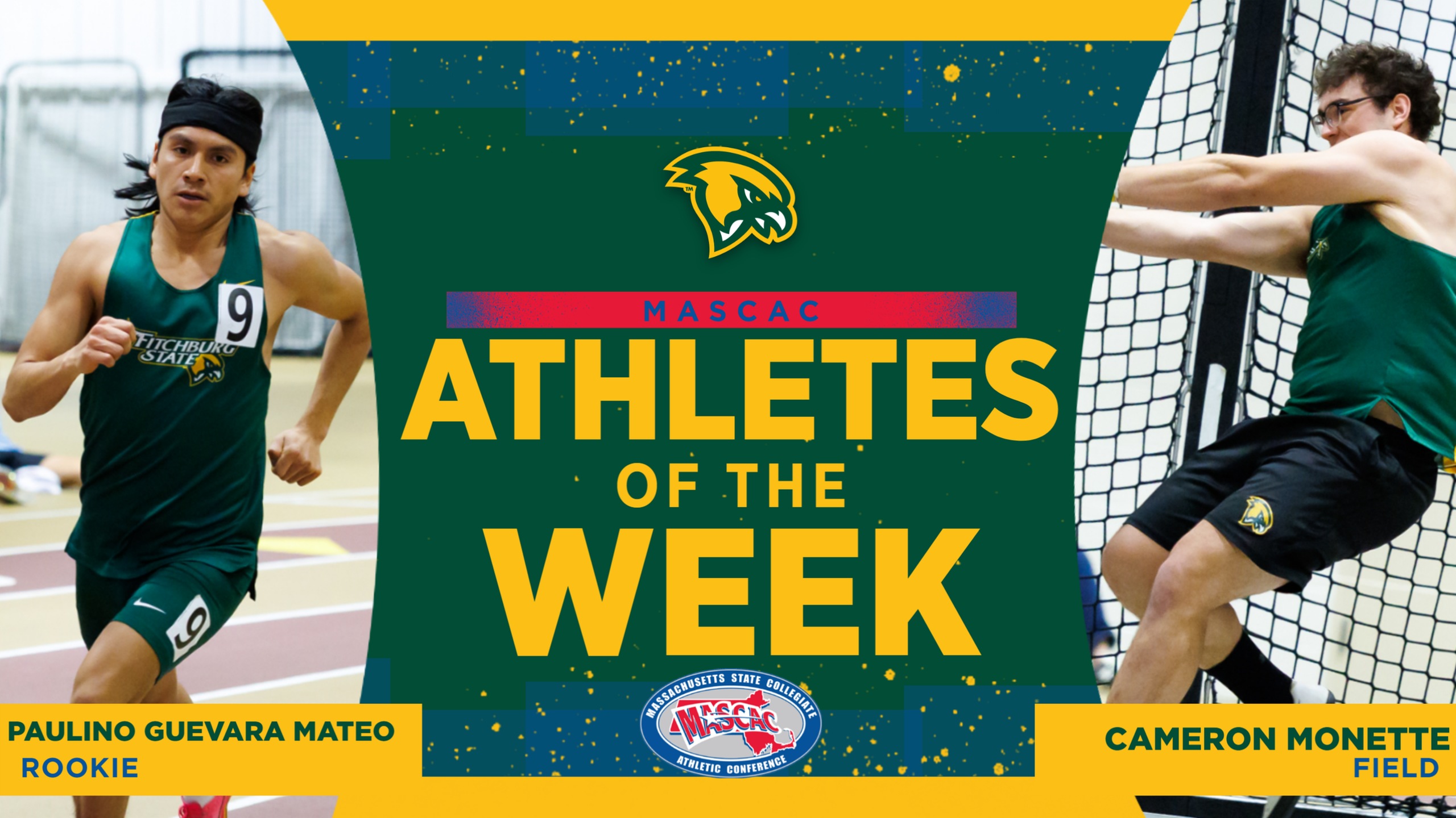 Monette & Guevara Mateo Collect MASCAC Weekly Honors