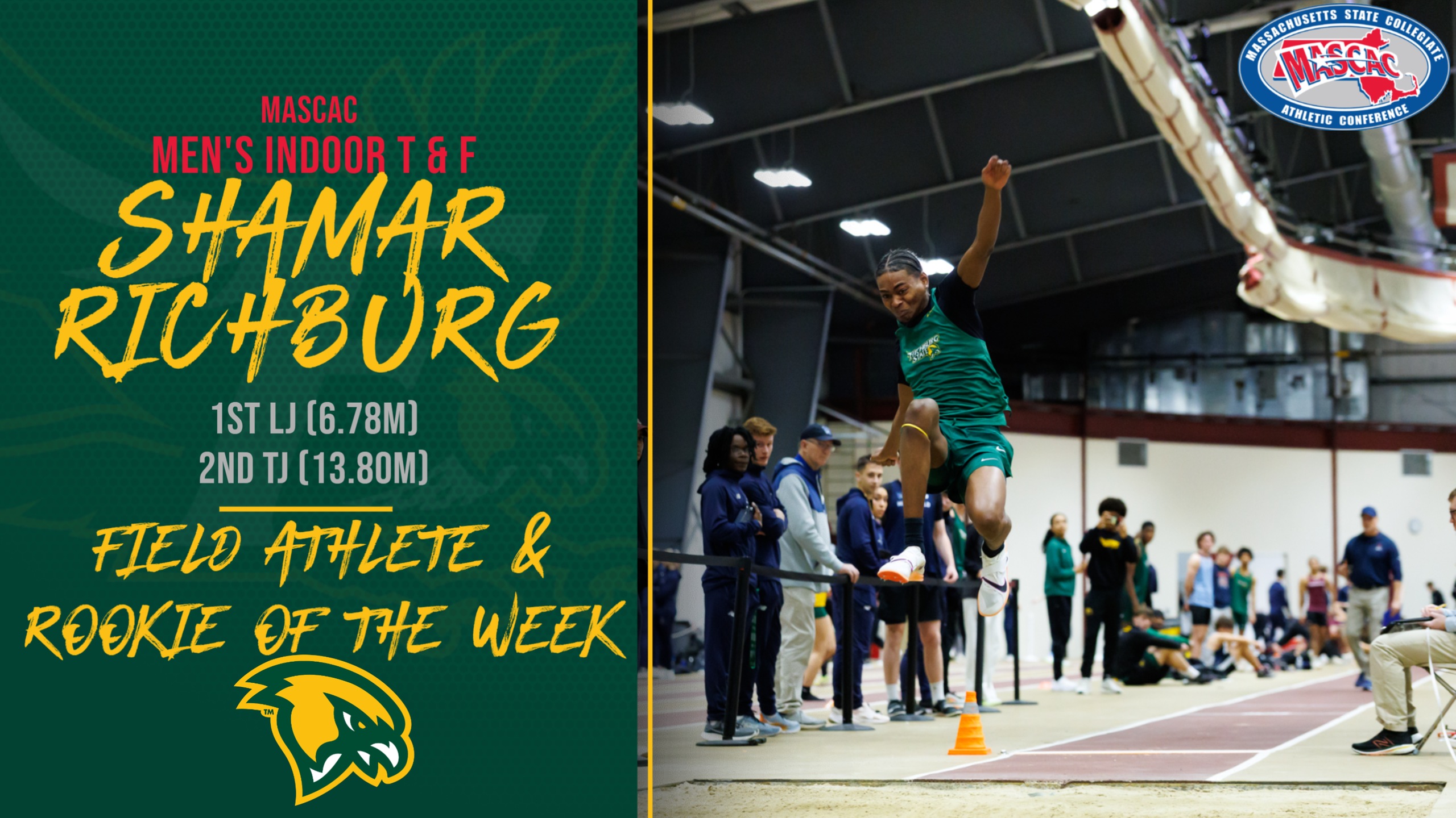 Richburg Selected MASCAC MITK Rookie & Field Athlete Of The Week