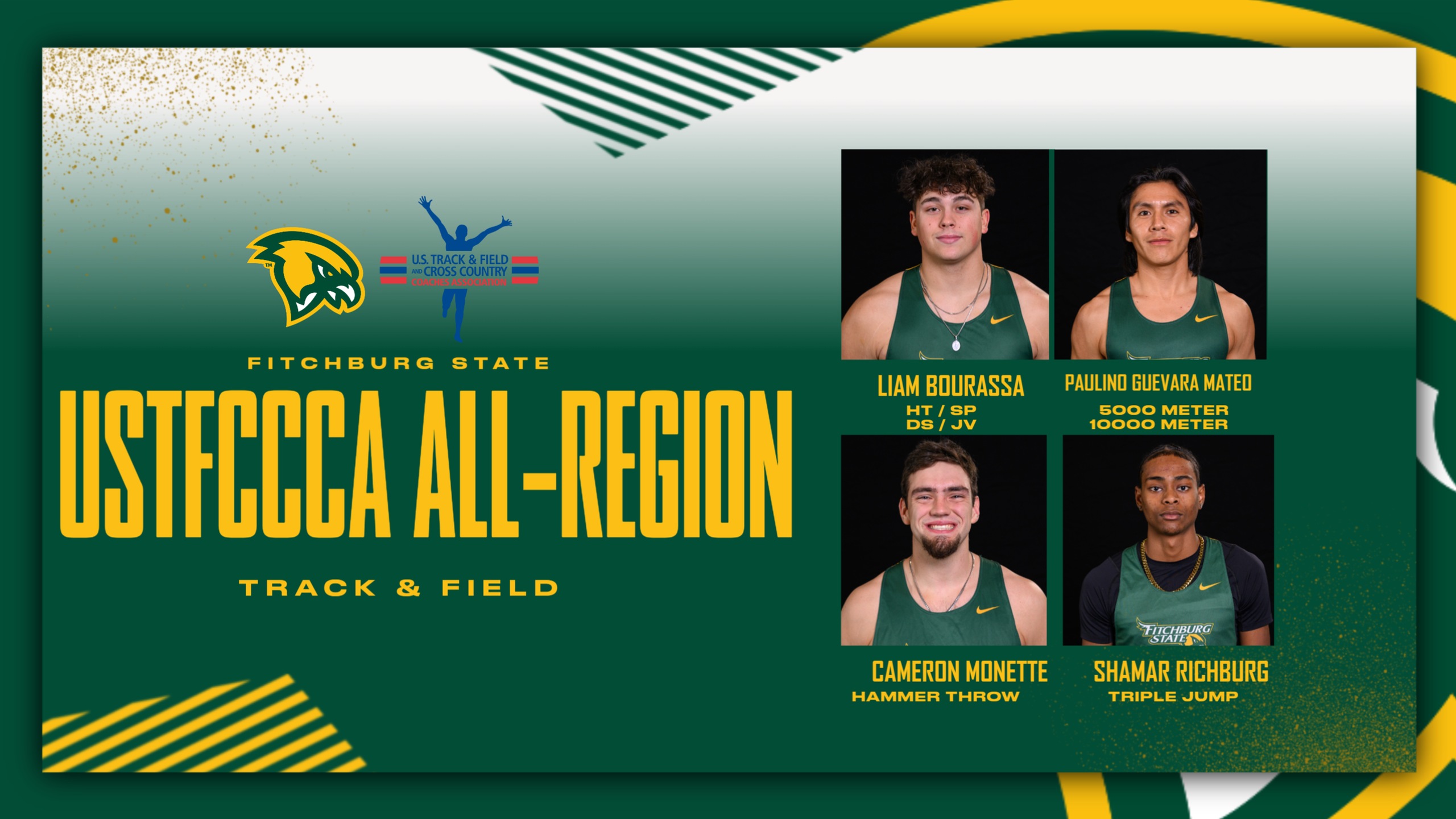 Bourassa, Mateo, Monette &amp; Richburg Collect USTFCCCA All-Region Honors