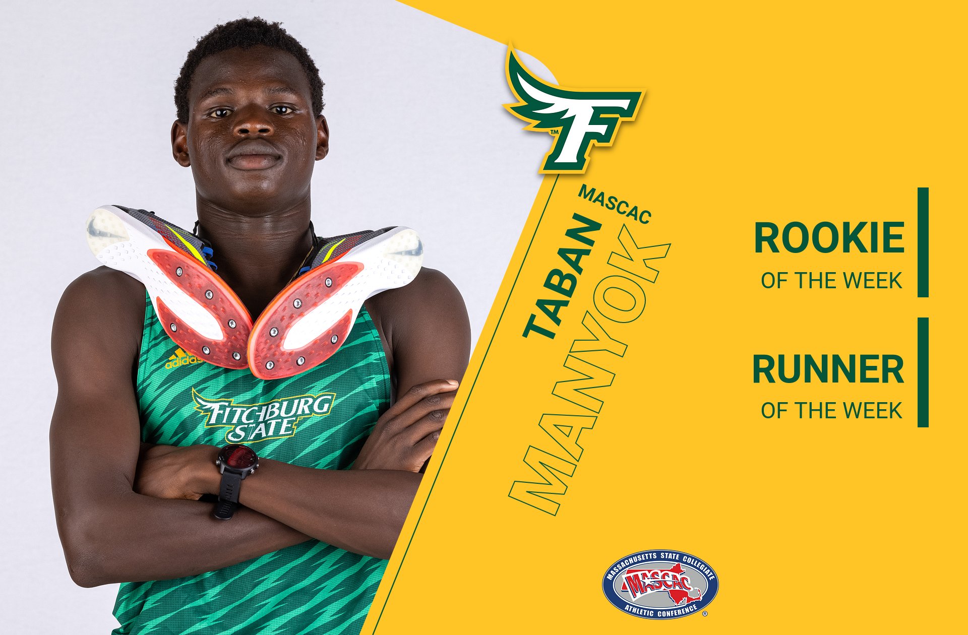 Manyok Tabbed MASCAC MXC Runner And Rookie Of The Week