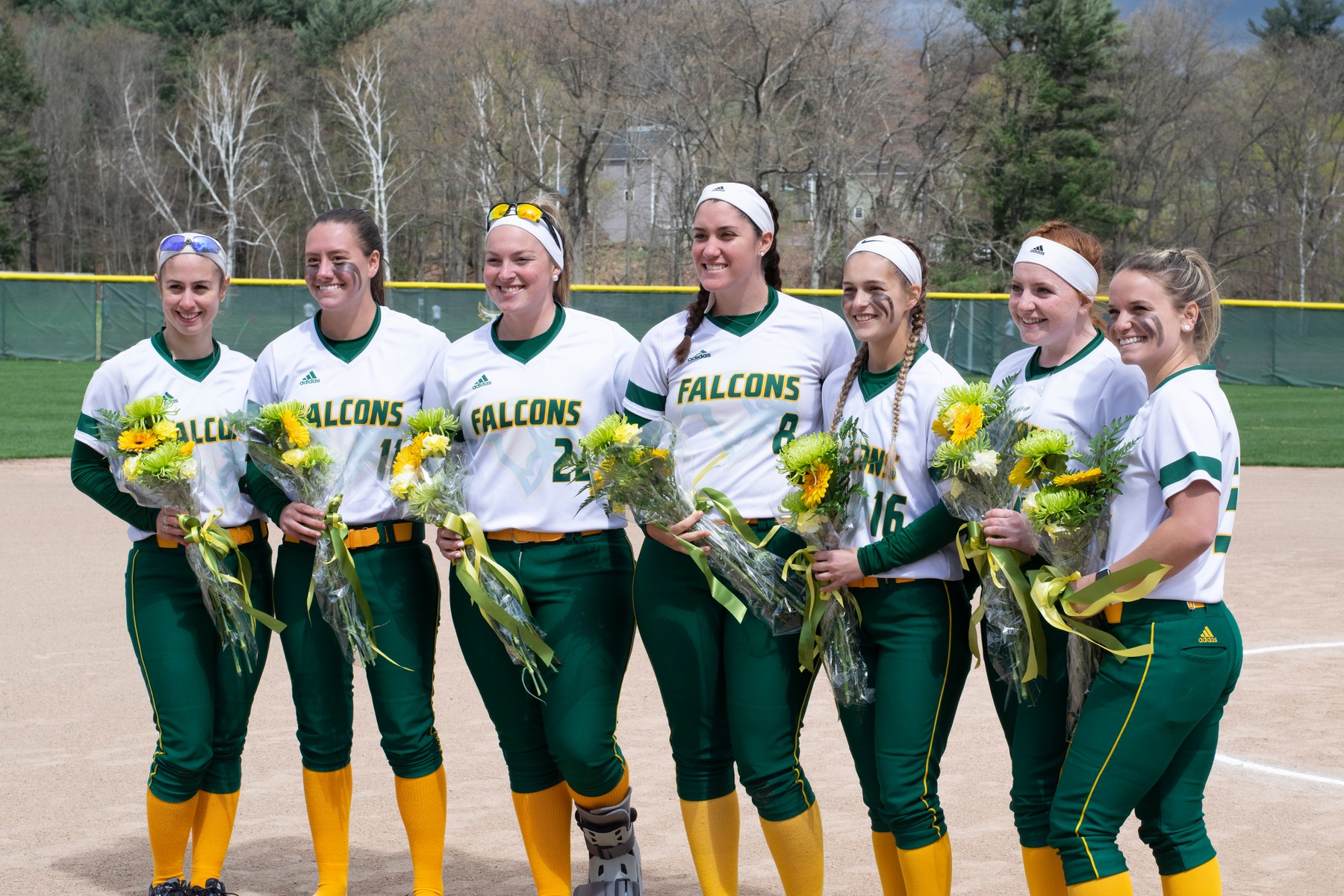 Falcons Earn Split With Rams On Senior Day