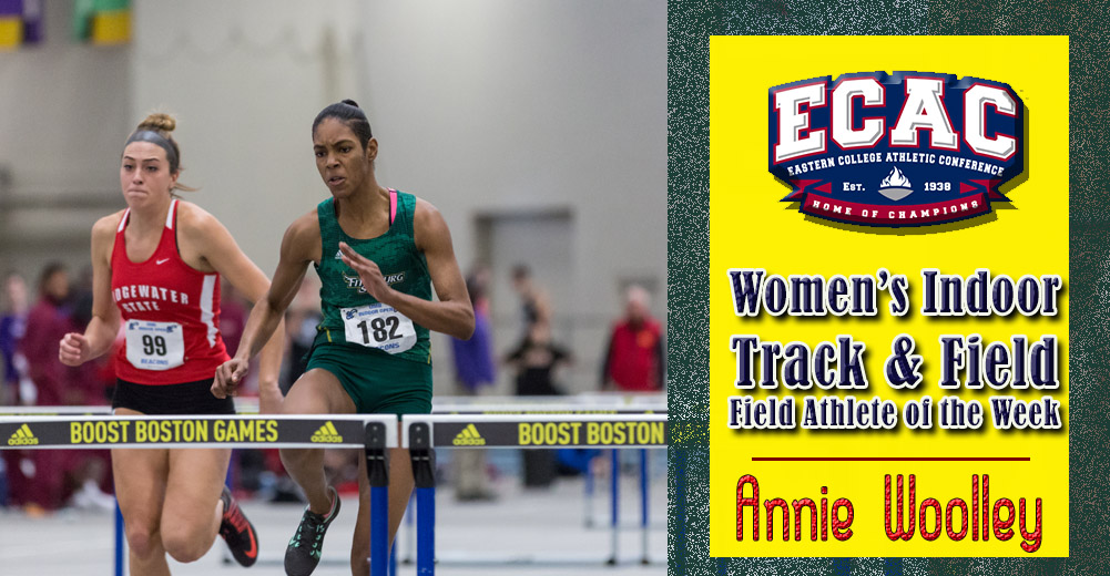 Woolley Named ECAC DIII NE Women&rsquo;s Indoor Track Athlete Of The Week